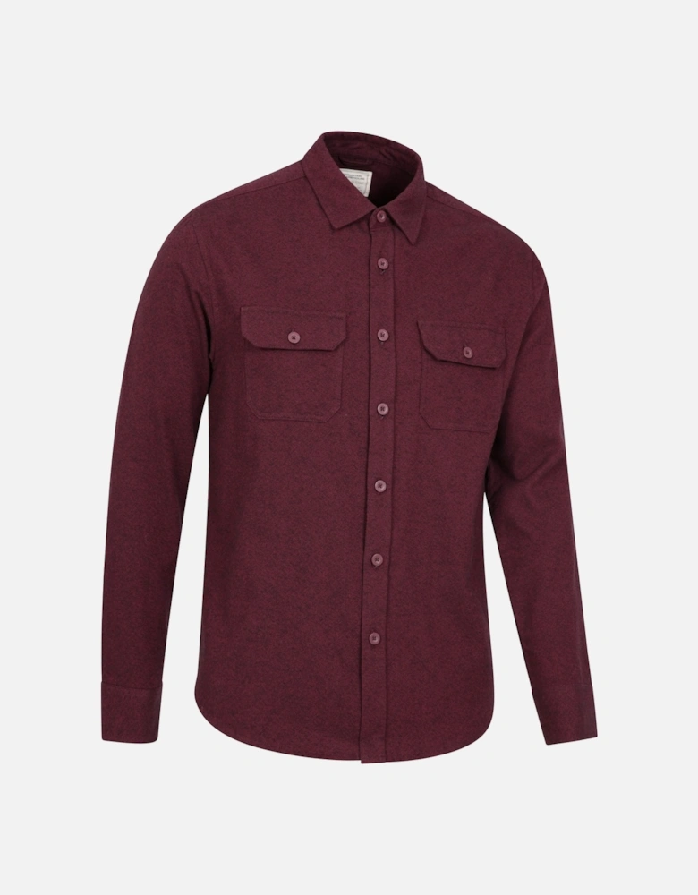 Mens Trace Flannel Long-Sleeved Shirt