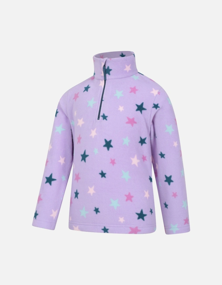 Childrens/Kids Endeavour Stars Half Zip Fleece Top