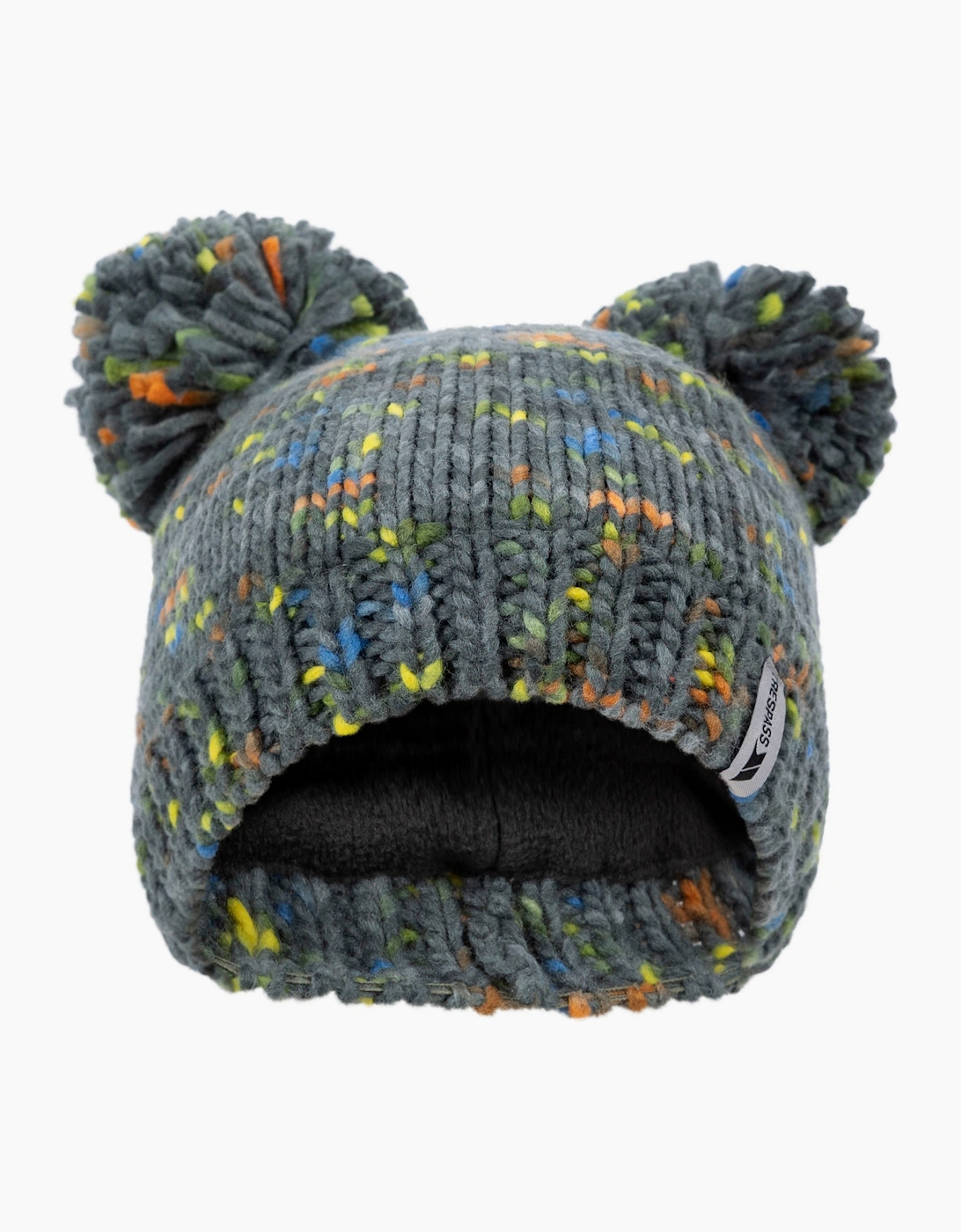 Trespass Unisex Green Childrens/ Ted Pom Pom Beanie - Size: 2 Years/3 Years/4 Years Kids