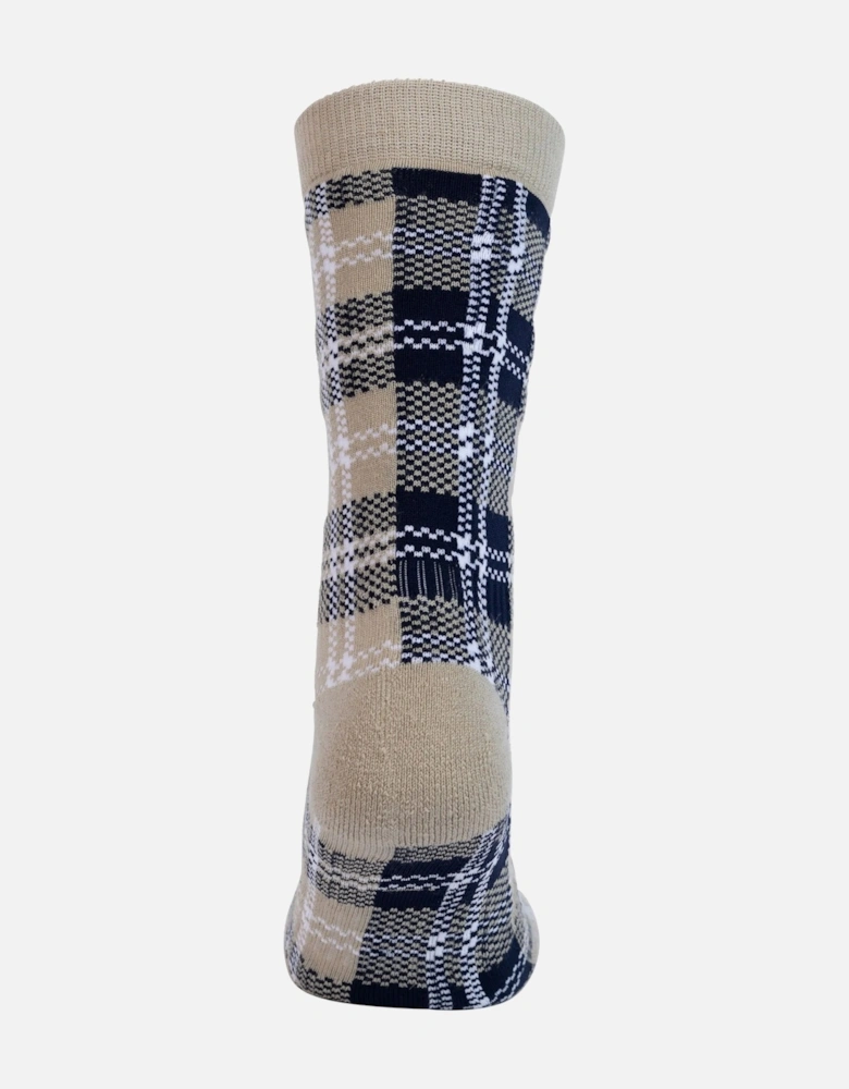 Unisex Adult Fergus Checked Socks