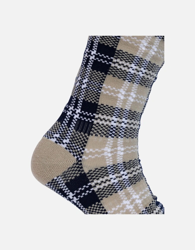 Unisex Adult Fergus Checked Socks