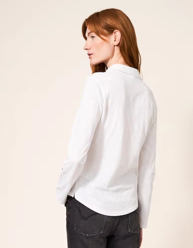 Women's Annie Jersey Shirt Brill White