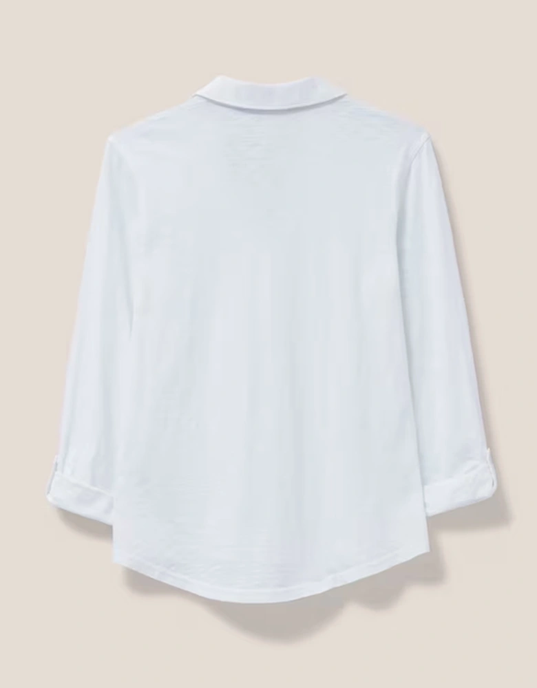 Women's Annie Jersey Shirt Brill White