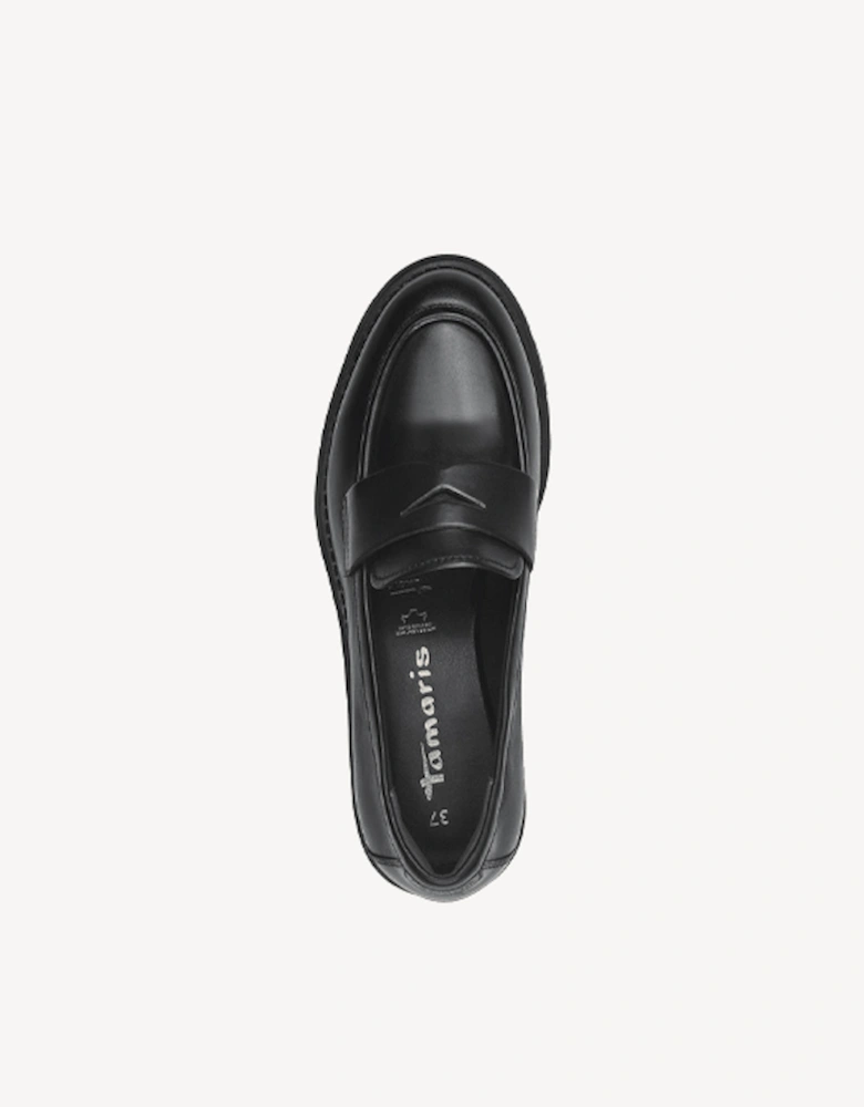 Women's Leather Shoe Black