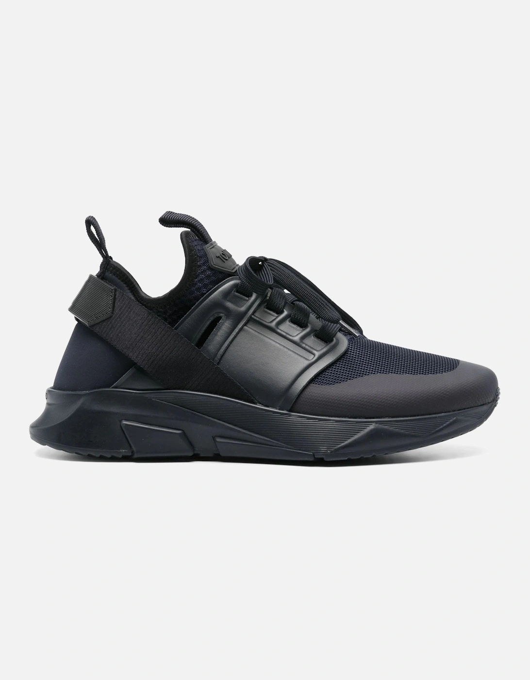 Jago Leather & Neoprene Sneakers Navy, 5 of 4