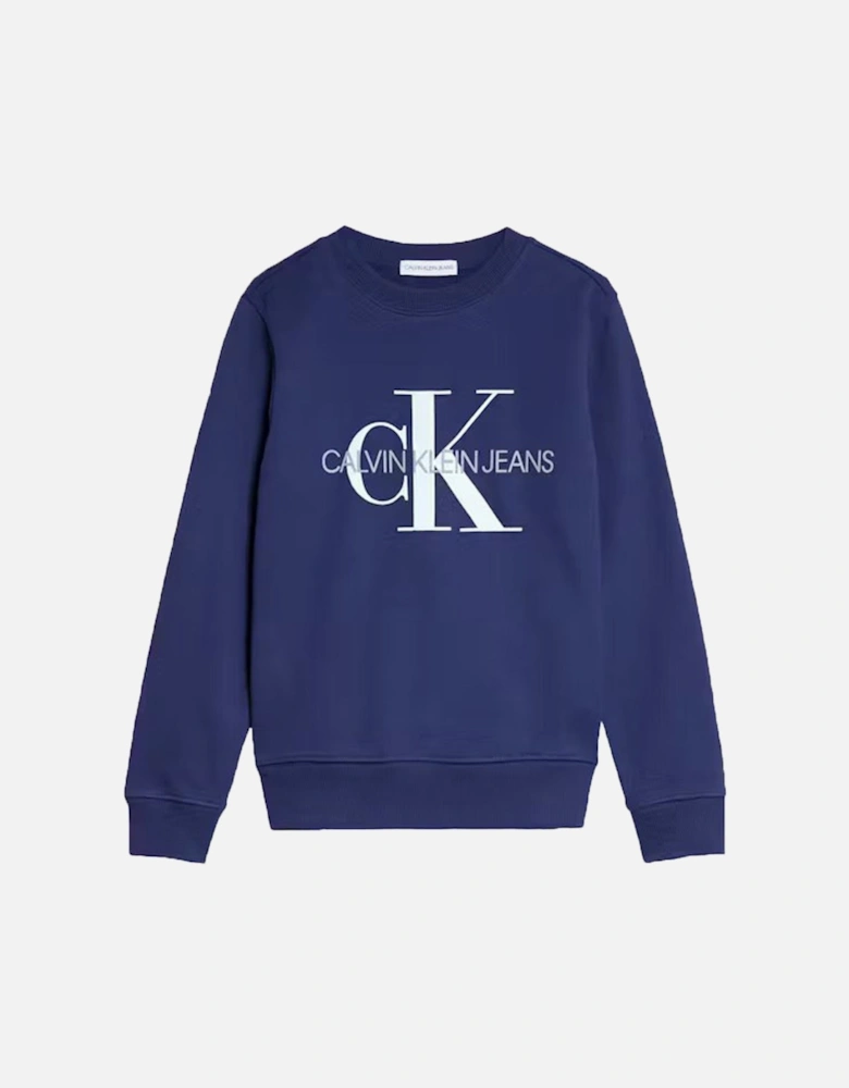 Kids Terry Logo Sweatshirt Blue