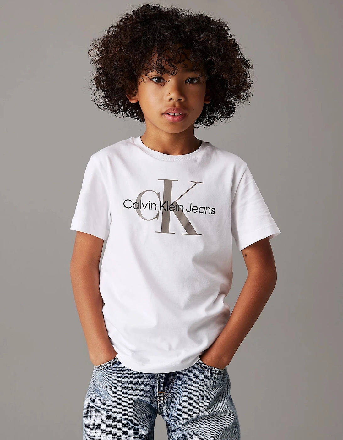 Unisex Logo T shirt Whte