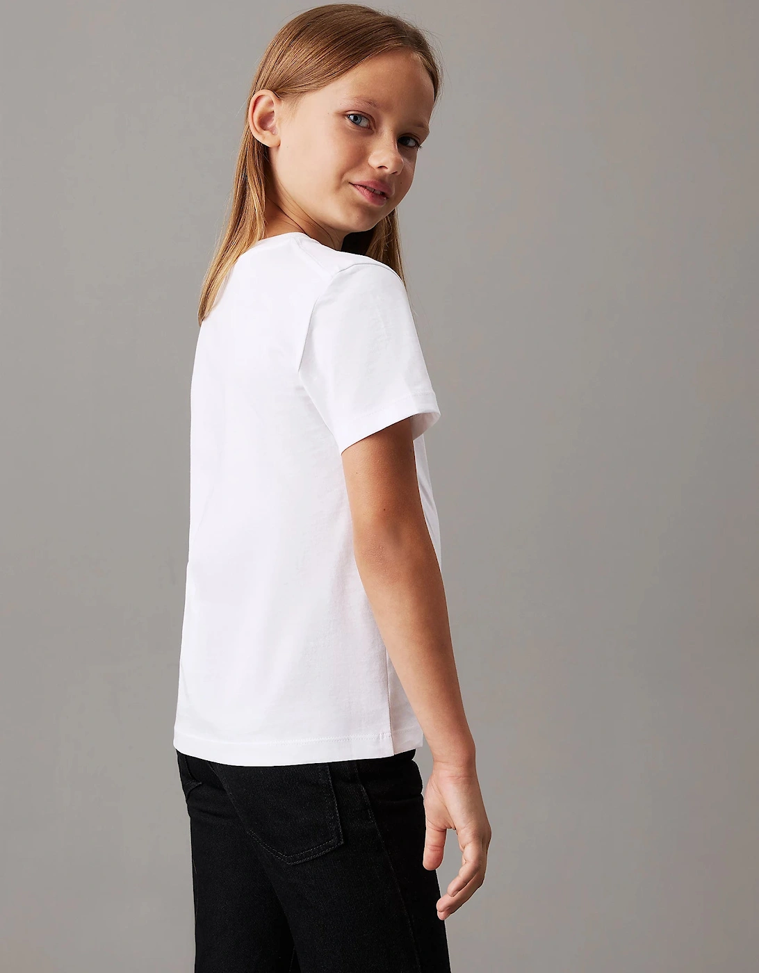 Unisex Logo T shirt Whte