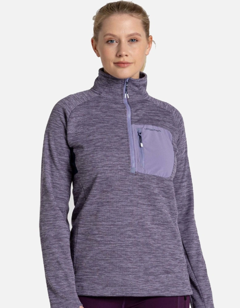 Womens Trina Half Zip Relaxed Fit Fleece Jacket