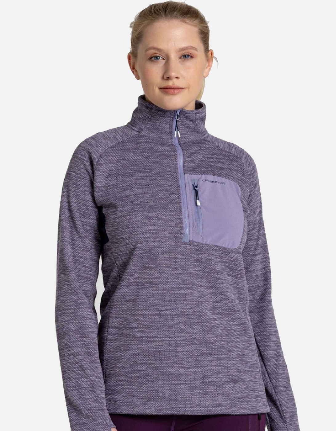 Womens Trina Half Zip Relaxed Fit Fleece Jacket, 5 of 4