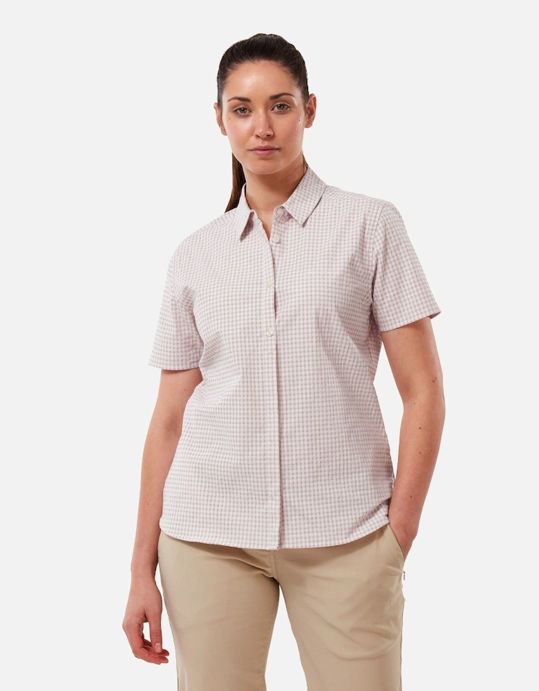 Womens Nasima Short Sleeve Walking Shirt, 6 of 5