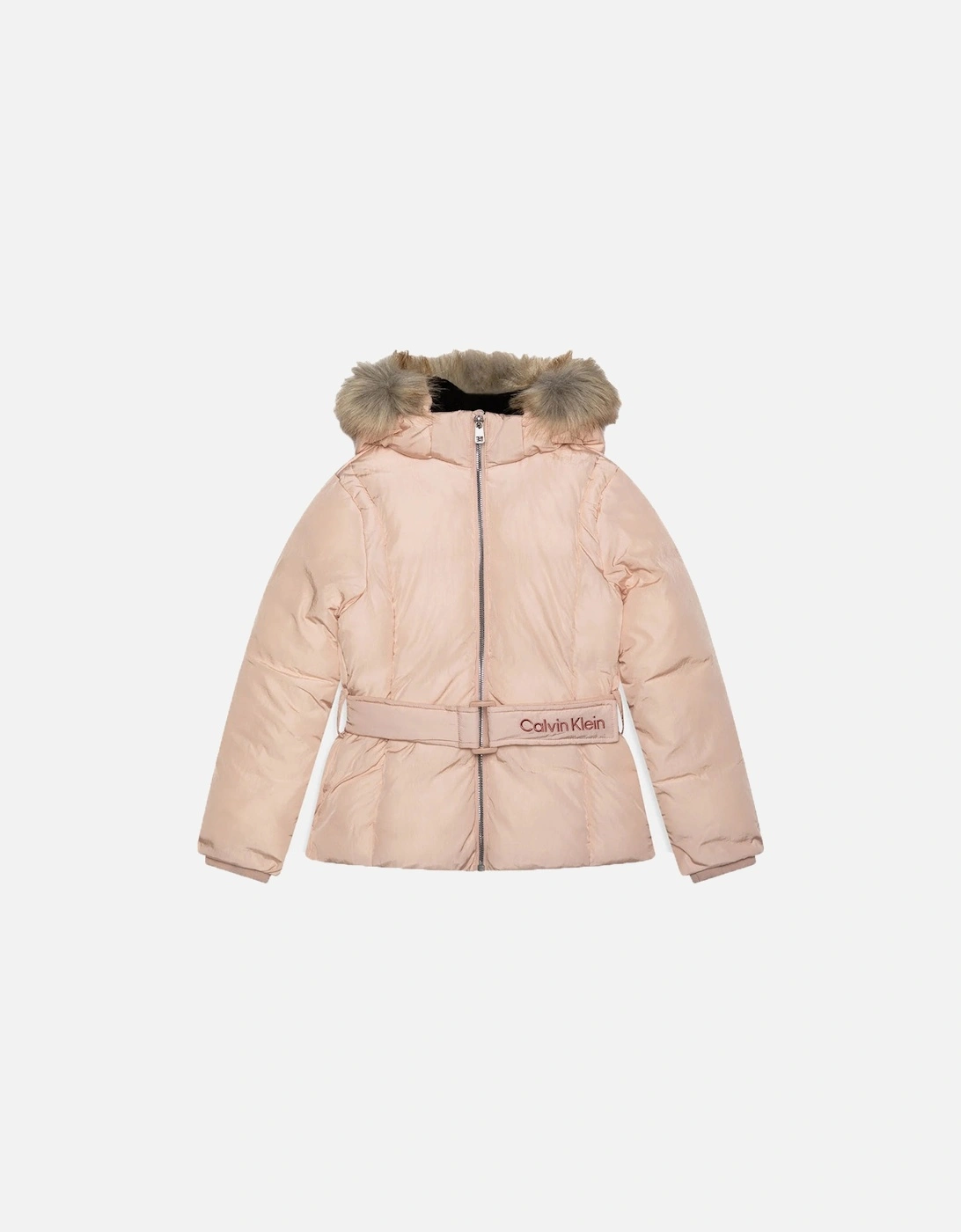 Belted Fur Jacket Pink, 5 of 4