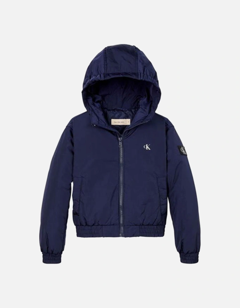 Kids Padded Harrington Jacket Navy