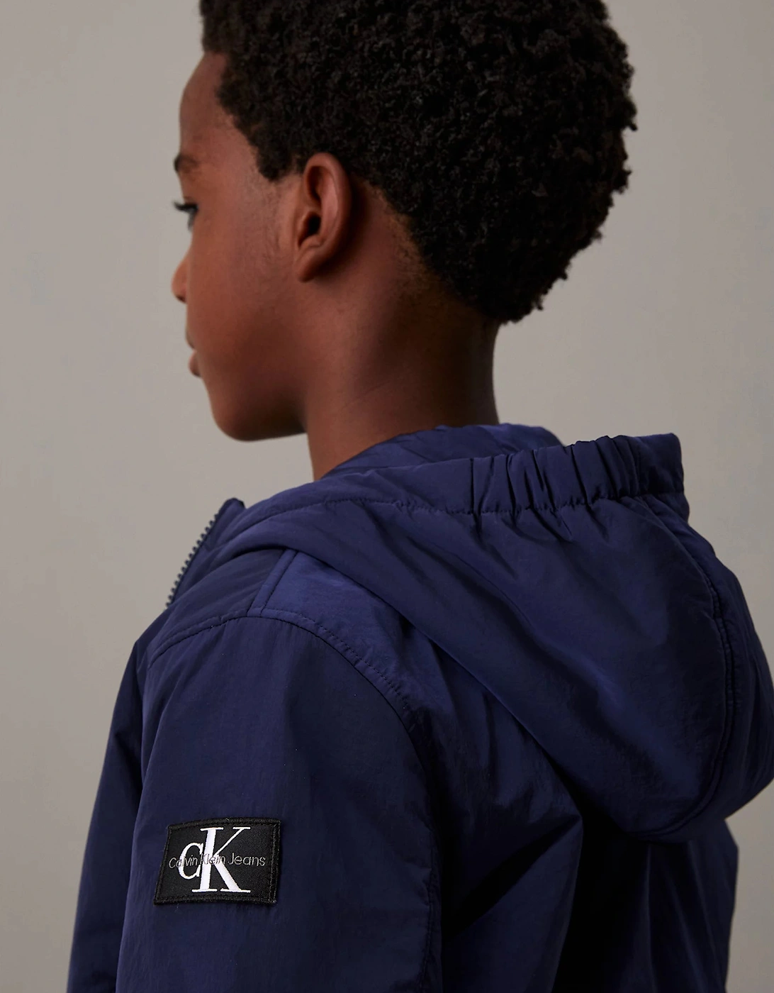 Kids Padded Harrington Jacket Navy