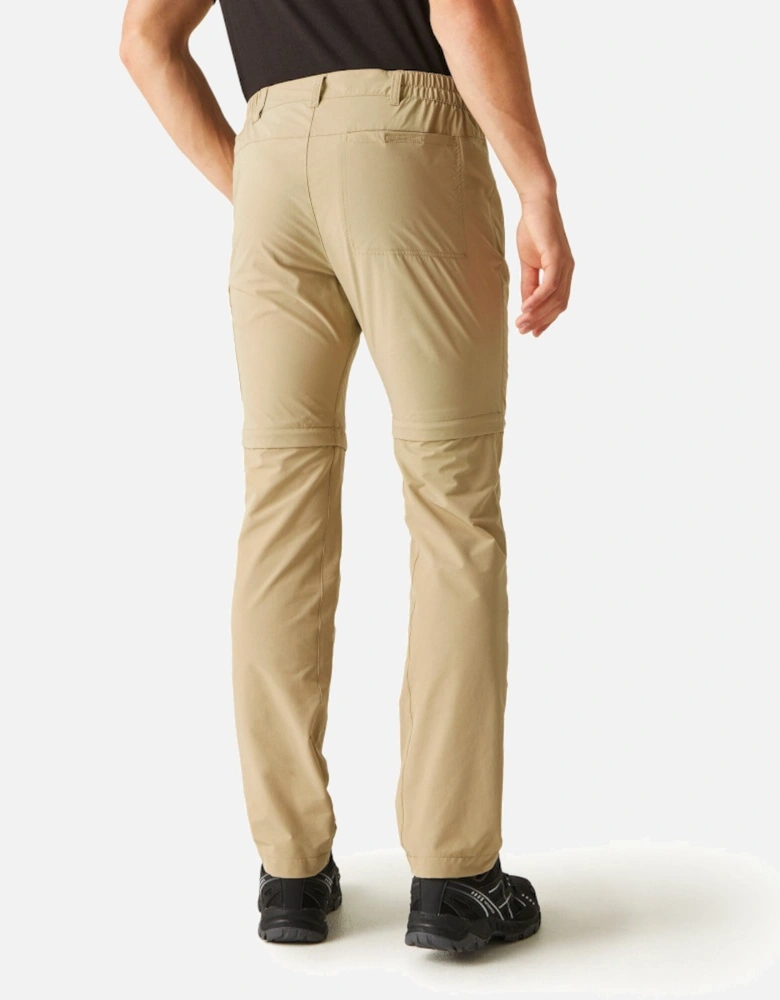 Mens Highton Zip Off Polyamide Walking Trouser Short