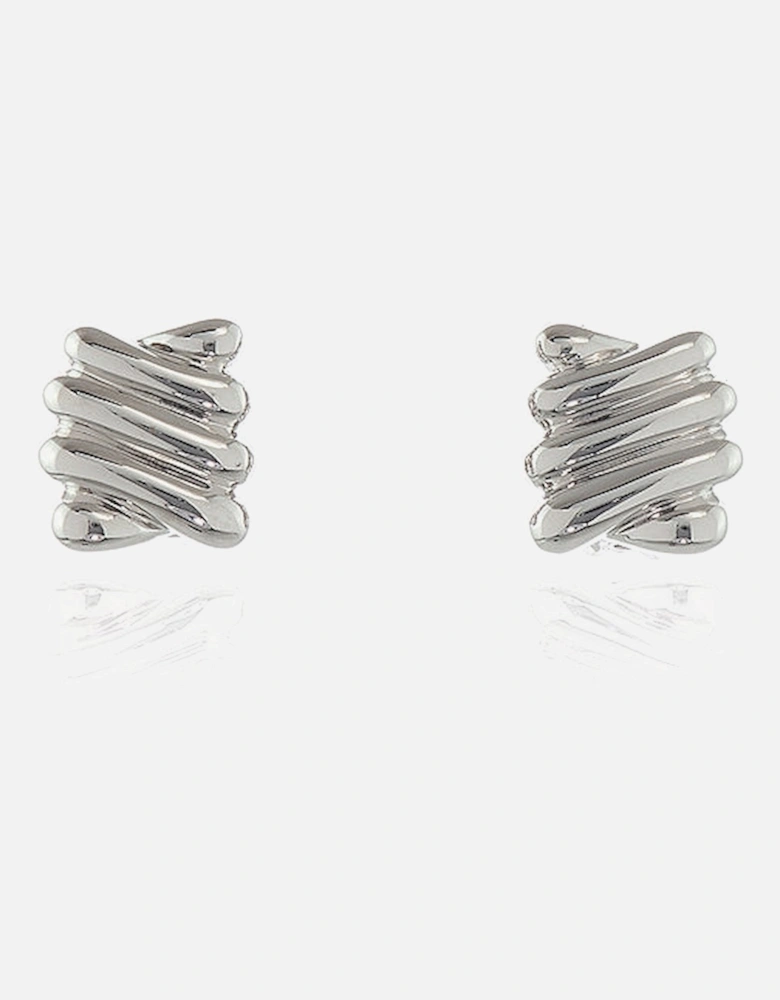 Safara Silver Clip On Earrings