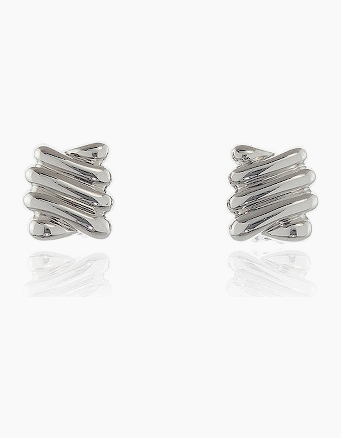 Cachet London Women's Silver/Silver Safara Clip On Earrings