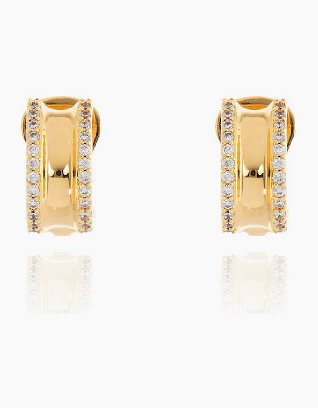 Cachet London Women's Gold Scoop Clip On Earrings Small