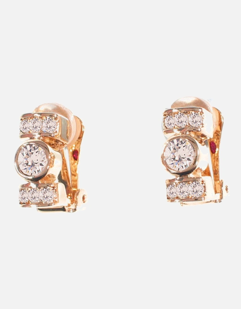 Terri Rose Gold Clip On Earrings