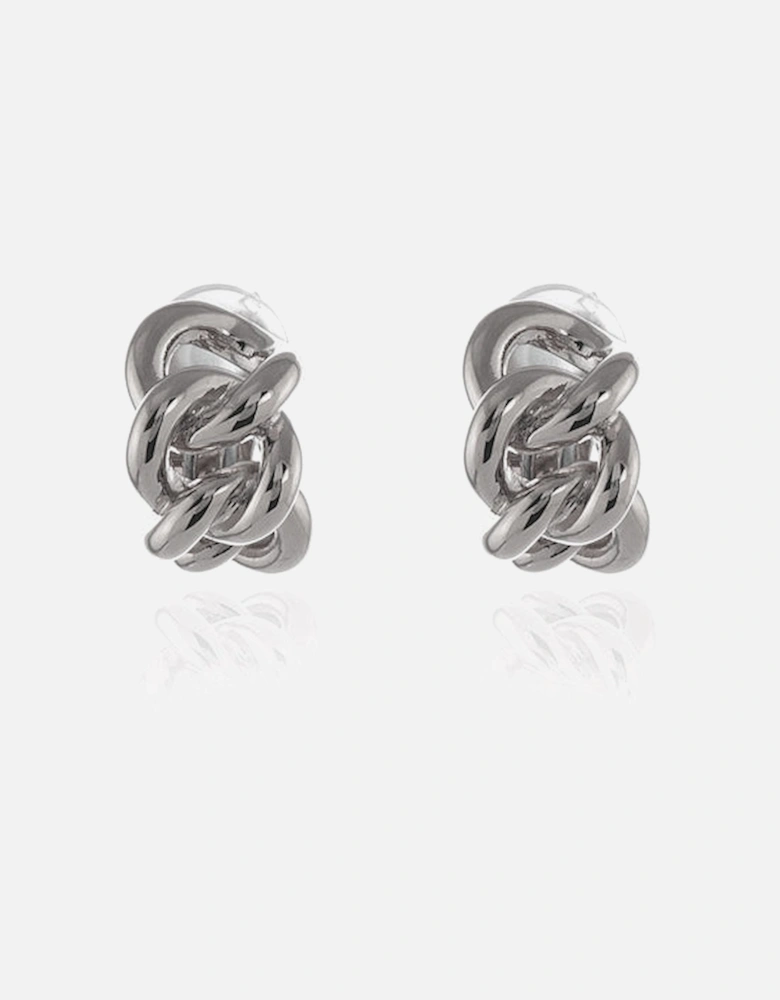 Link Silver Clip On Earrings