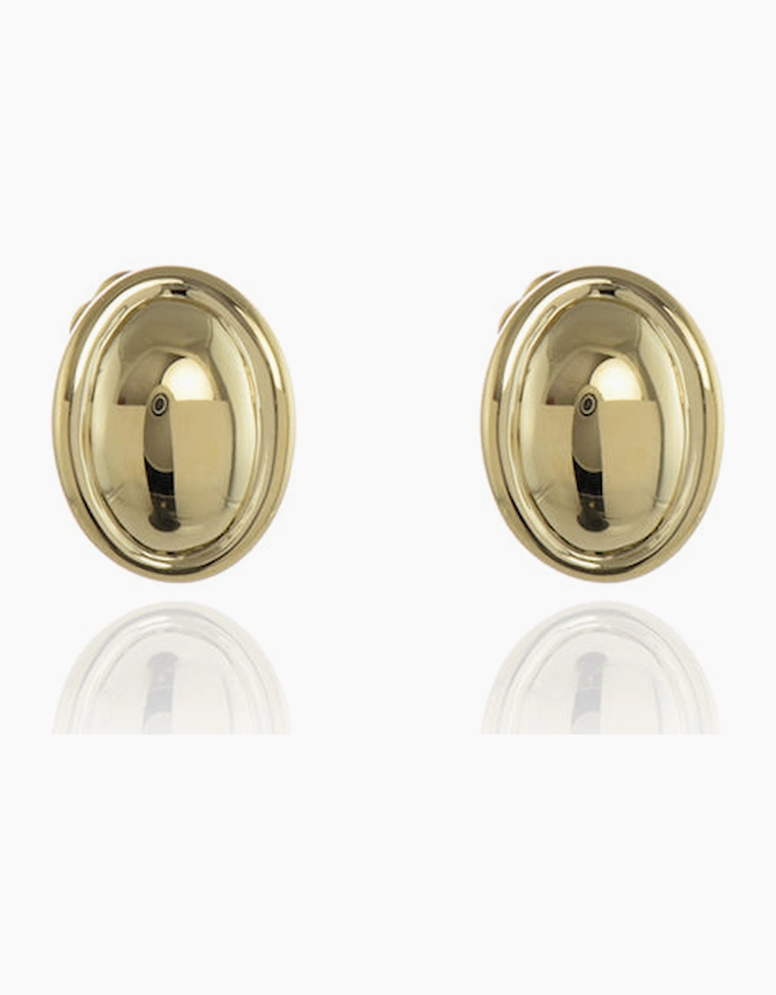 Cachet London Unisex Gold Vega Polished Clip On Earrings