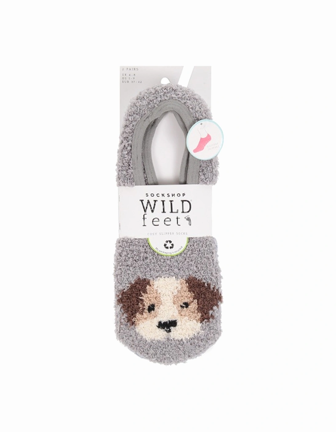 Wildfeet 2 Pack Fluffy Peds Dog & Paw Prints