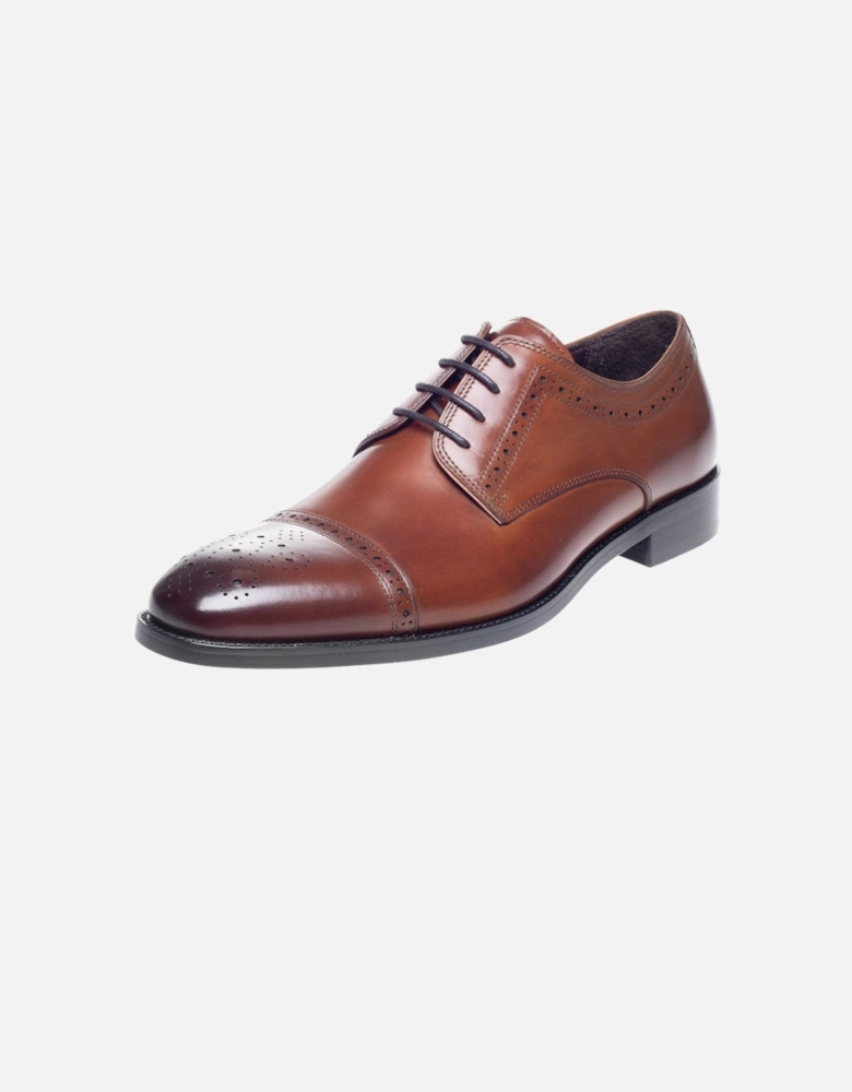 Lucan Semi Brogue Shoe Tan