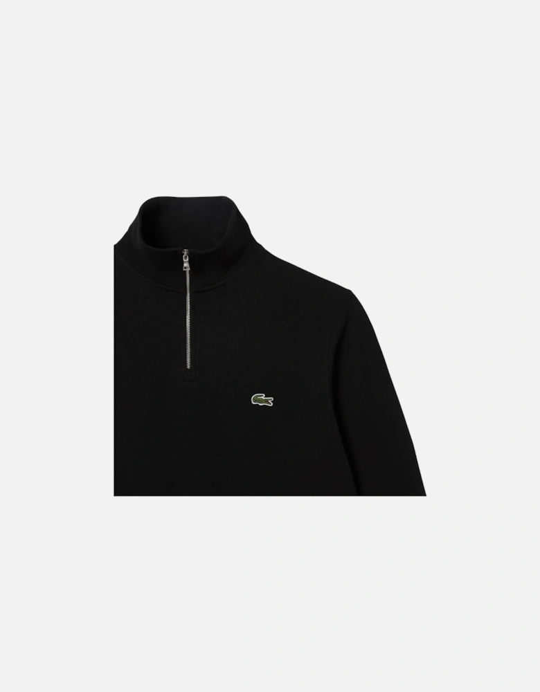 1/4 Zip Sweat - Black