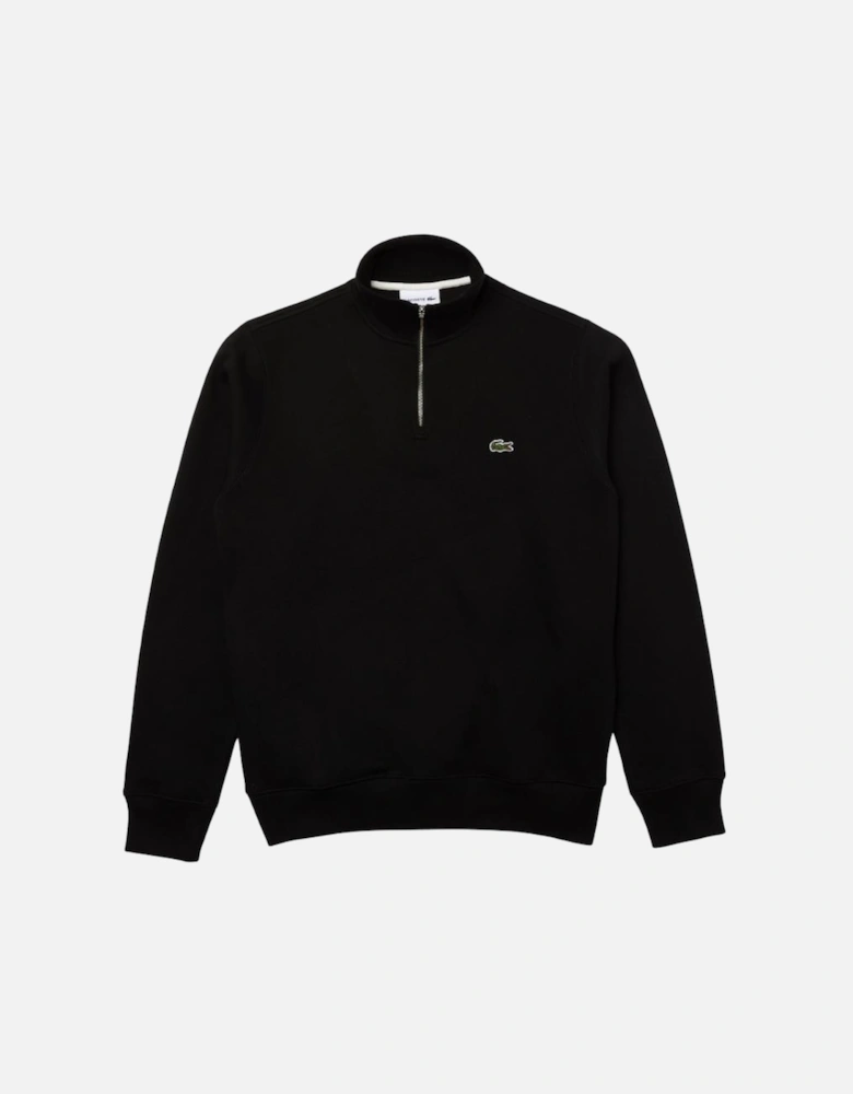 1/4 Zip Sweat - Black