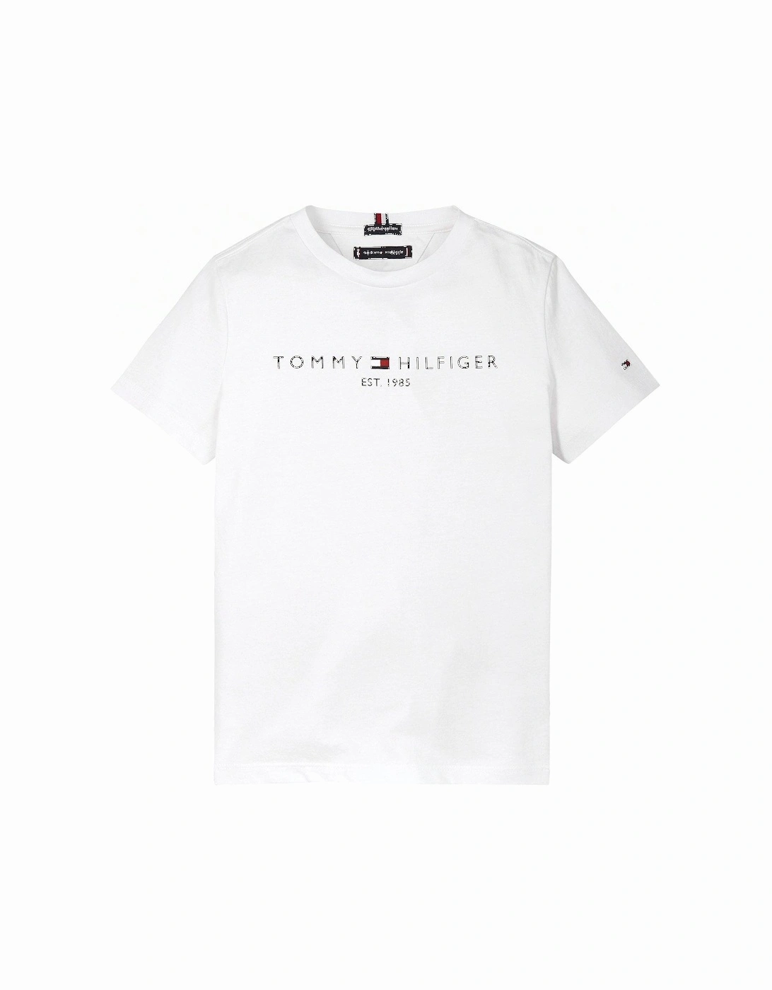 Boys Short Sleeve Essential Logo T-Shirt - White, 2 of 1