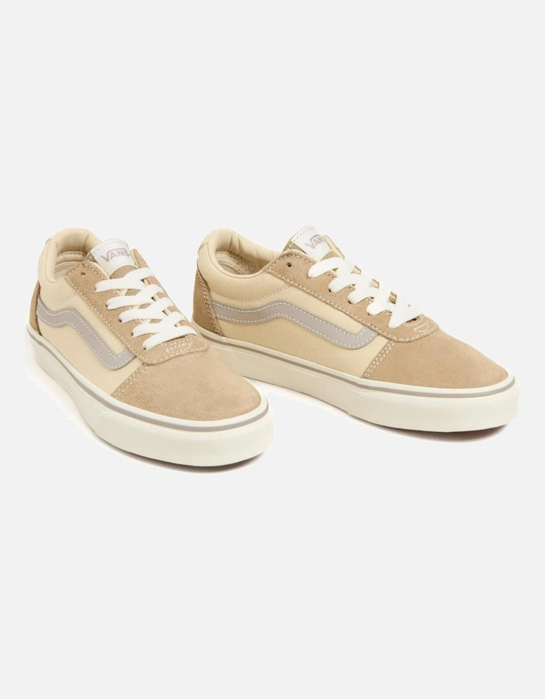 Womens Ward Low Rise Suede Canvas Trainers