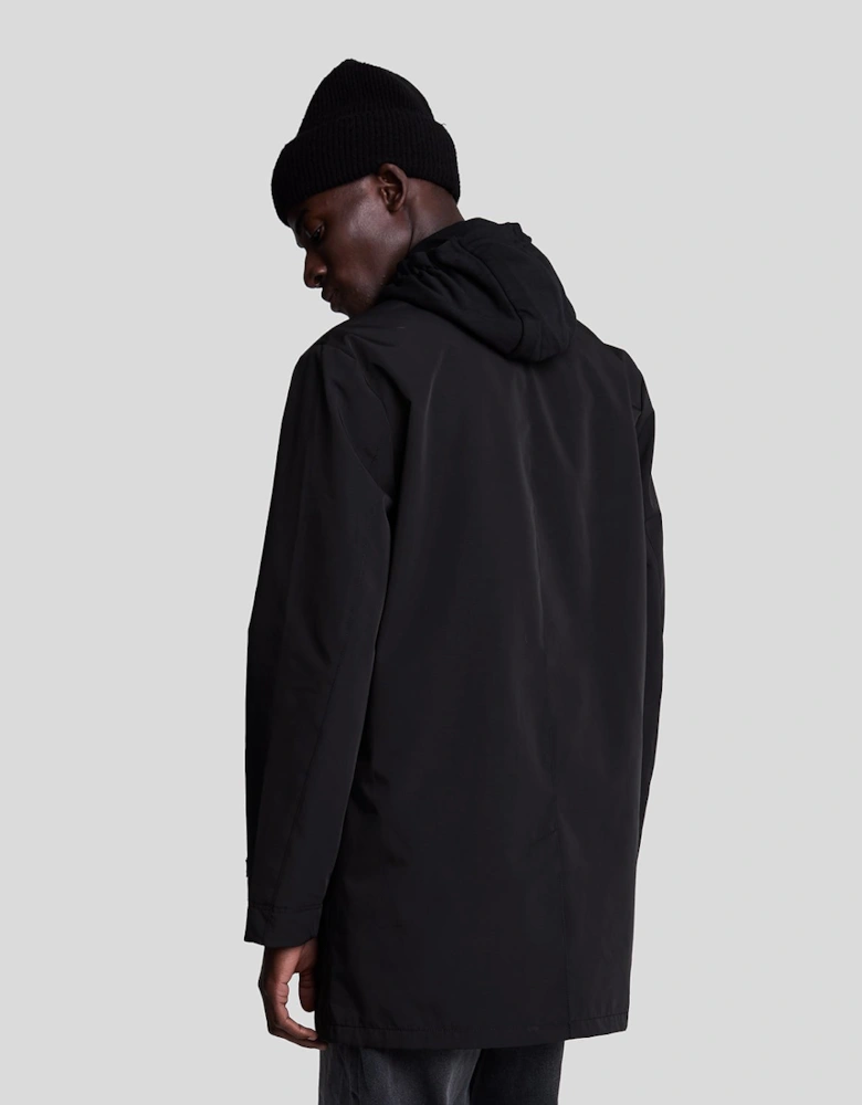 Tonal Eagle Mid-Length Car Coat