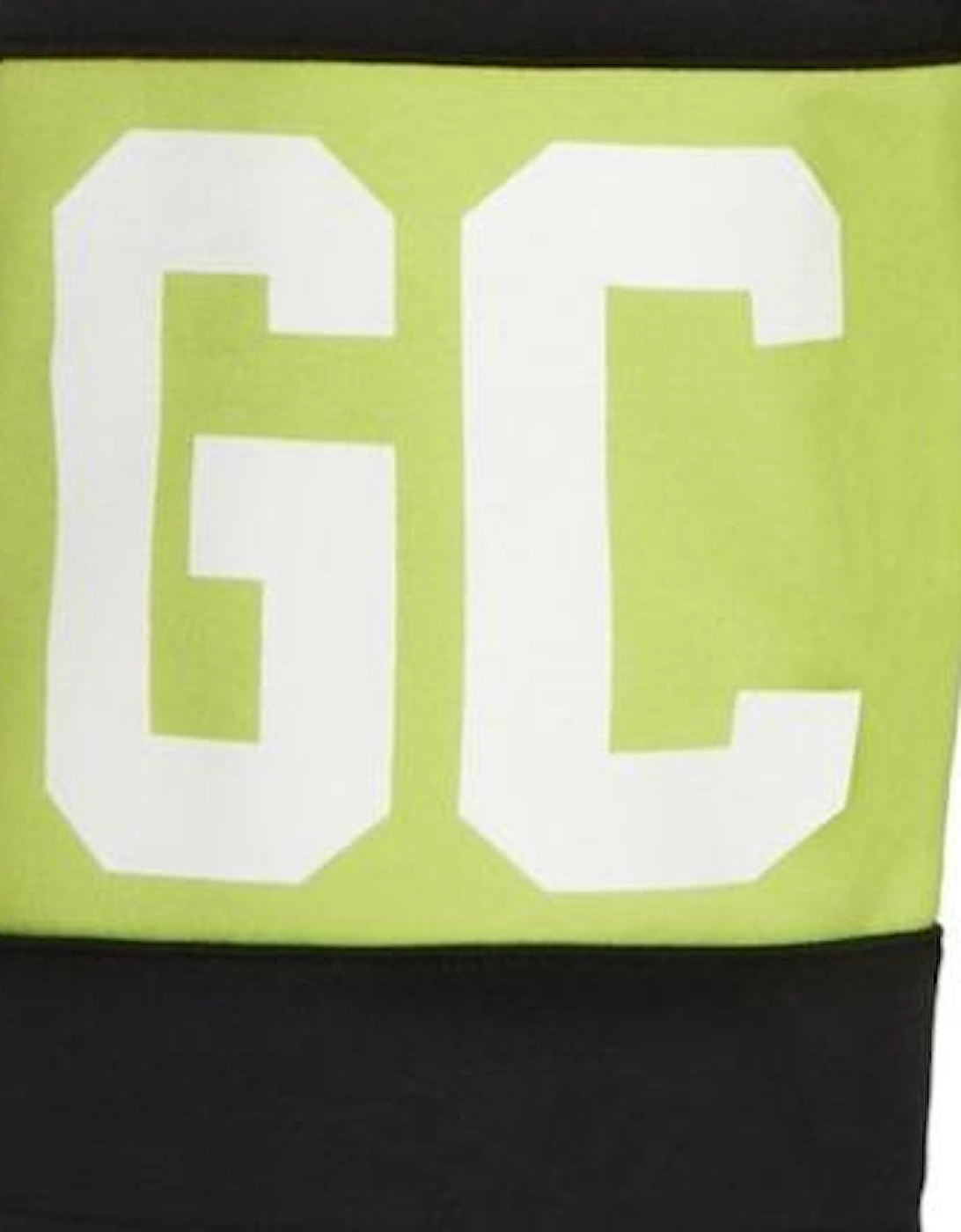 Logo Cotton Shorts Black & Lime Green