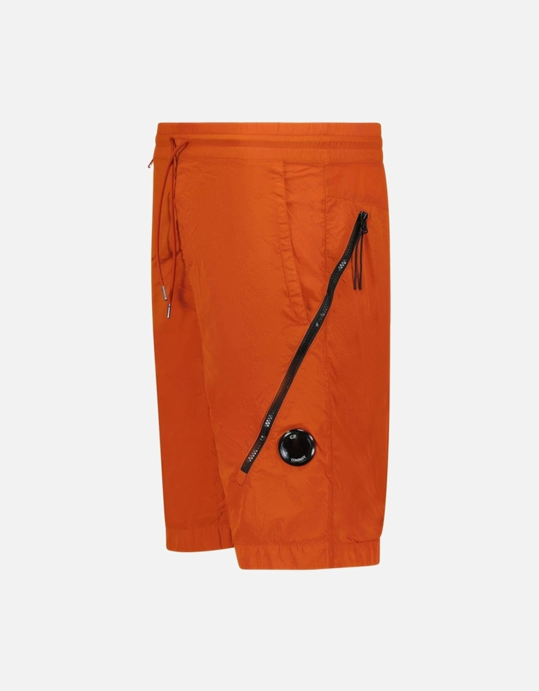 Chrome Lens Shorts Dark Orange