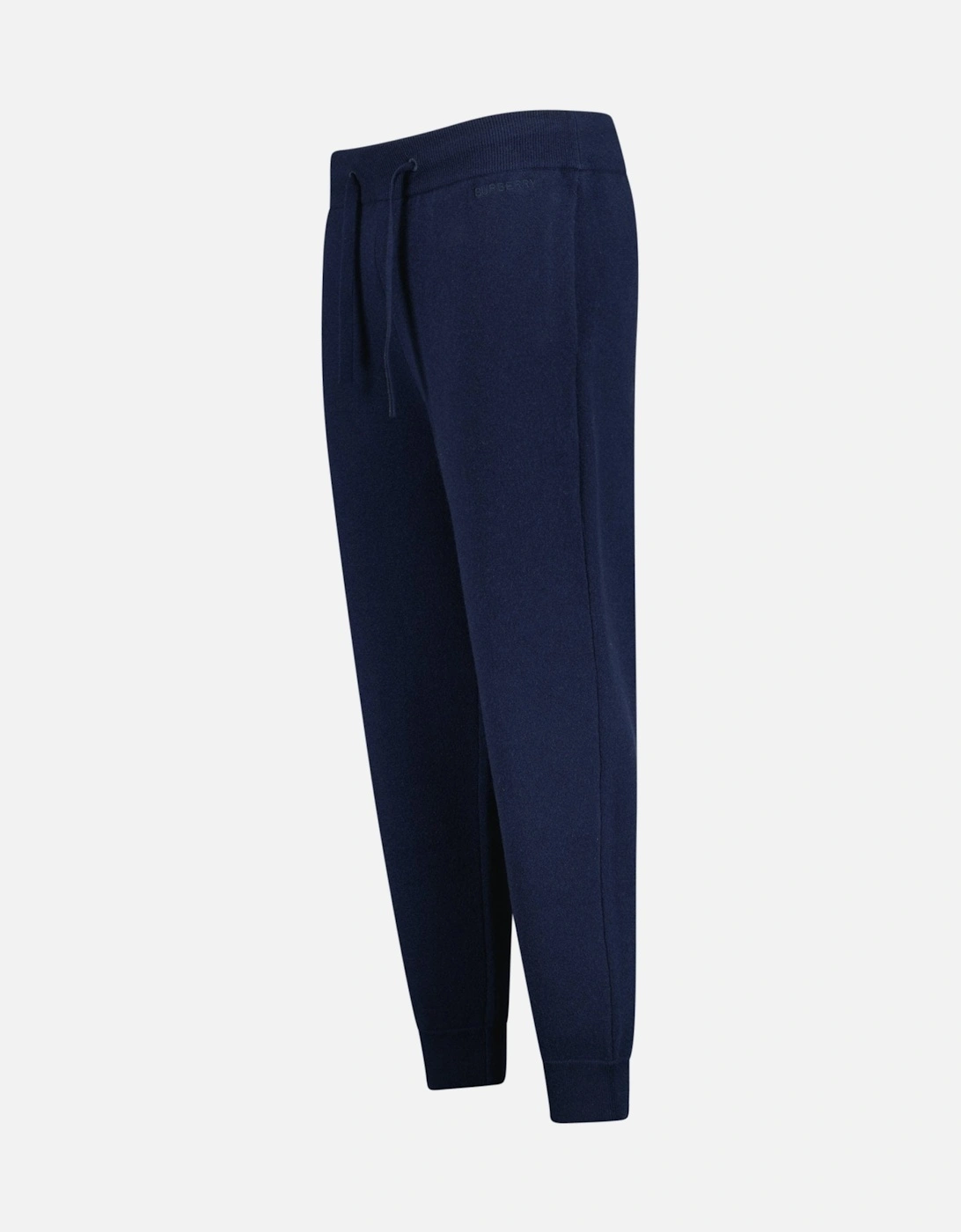 'Hunton' Knitted Cuffed Cashmere Sweatpants Navy