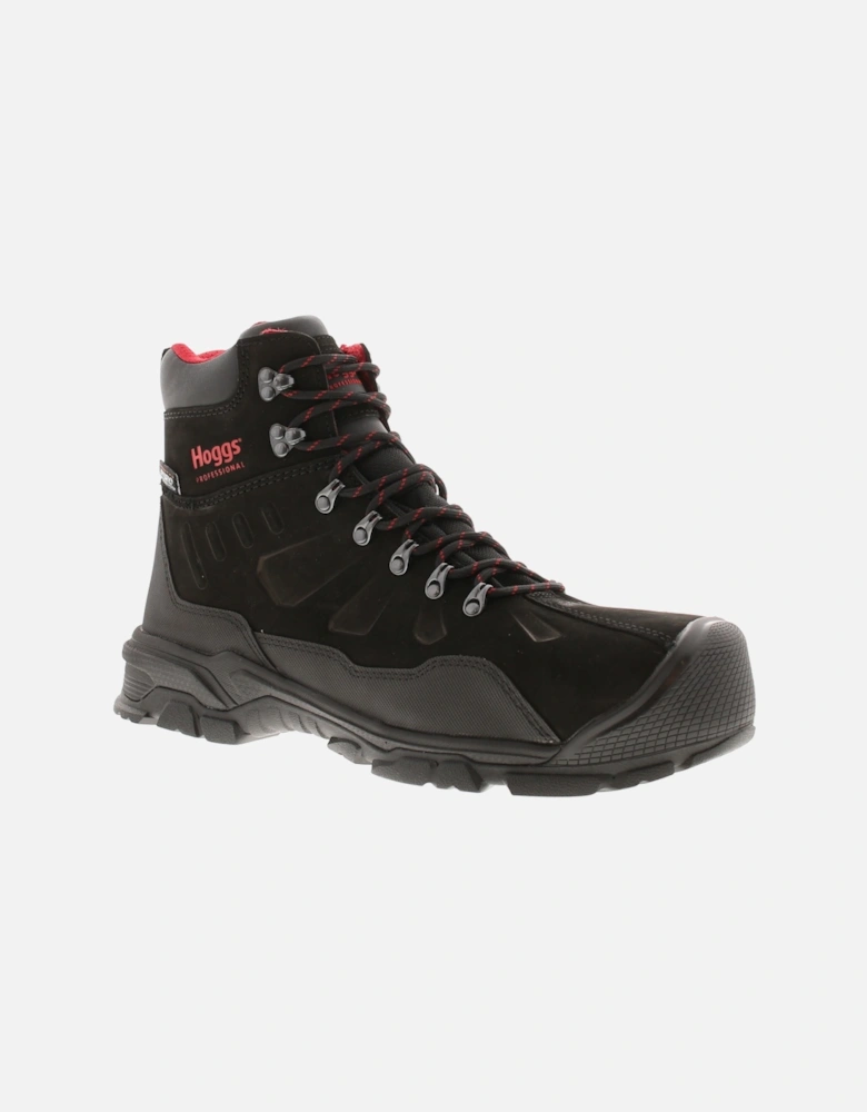 Mens Walking Boots Waterproof Posiedon Lace Up black UK Size