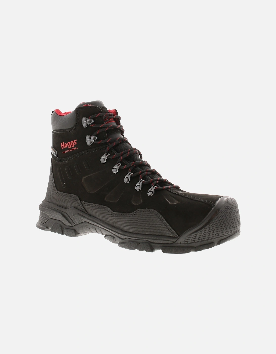 Mens Walking Boots Waterproof Posiedon Lace Up black UK Size, 6 of 5