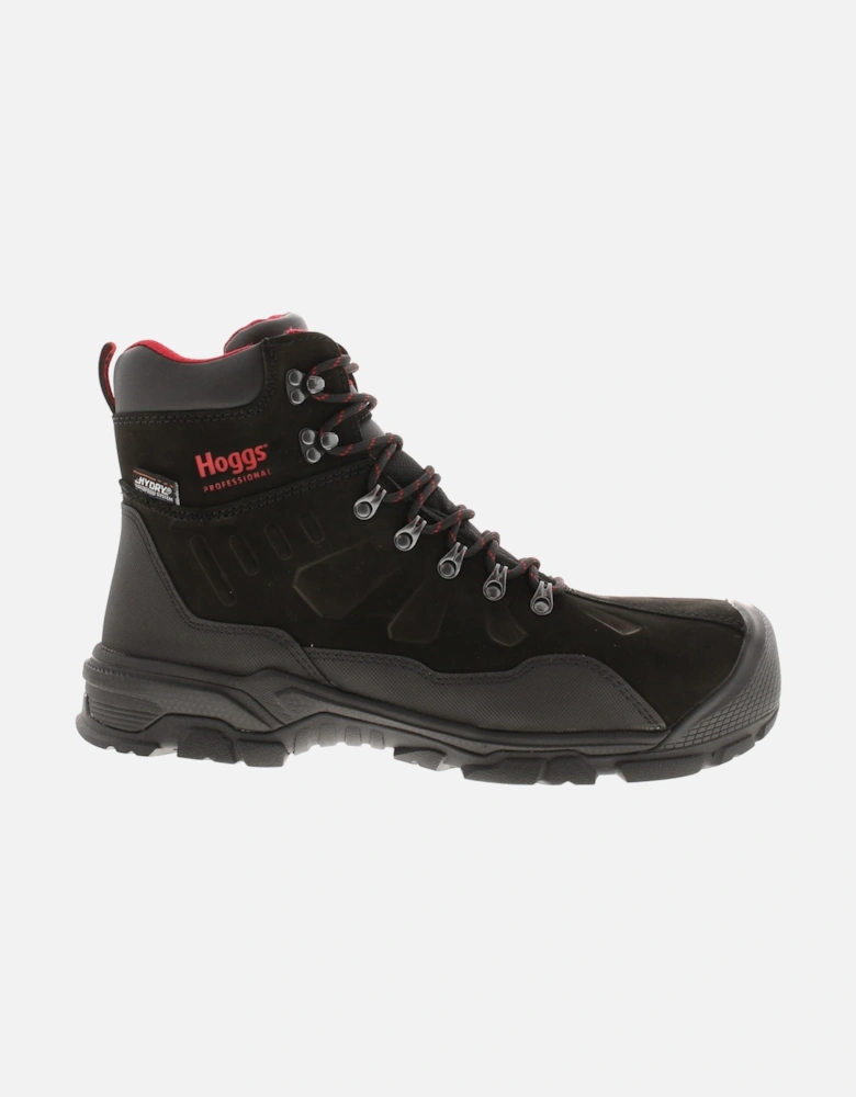 Mens Walking Boots Waterproof Posiedon Lace Up black UK Size