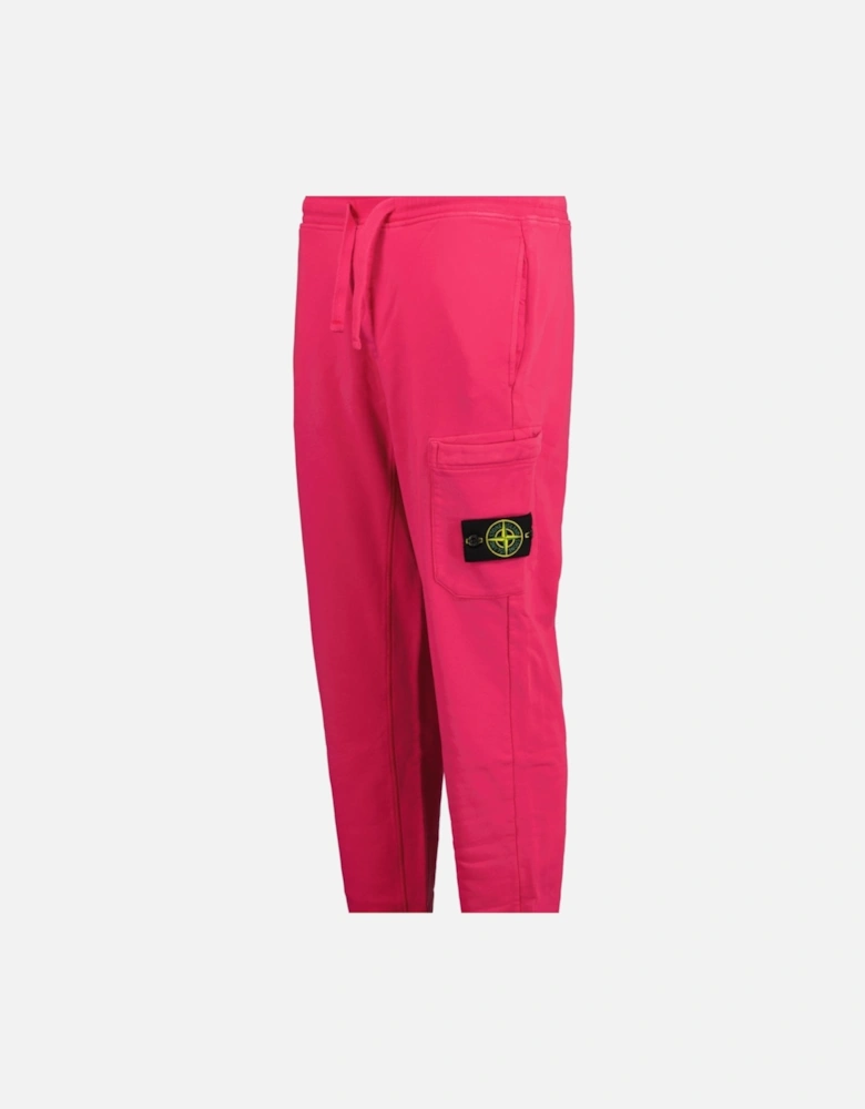 Badge Cotton Sweatpants Pink