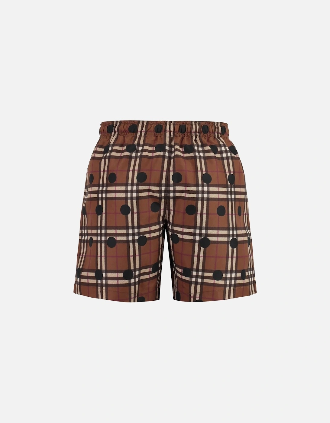 Vintage Check Print Swim Shorts