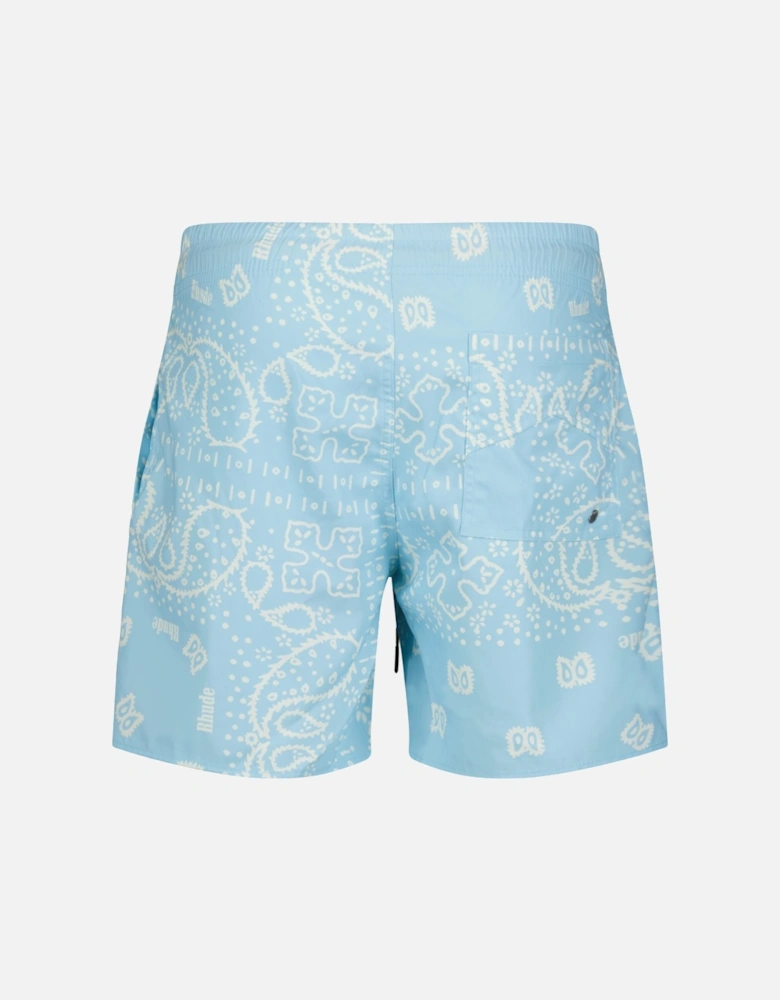 Bandana Swim Shorts Sky Blue