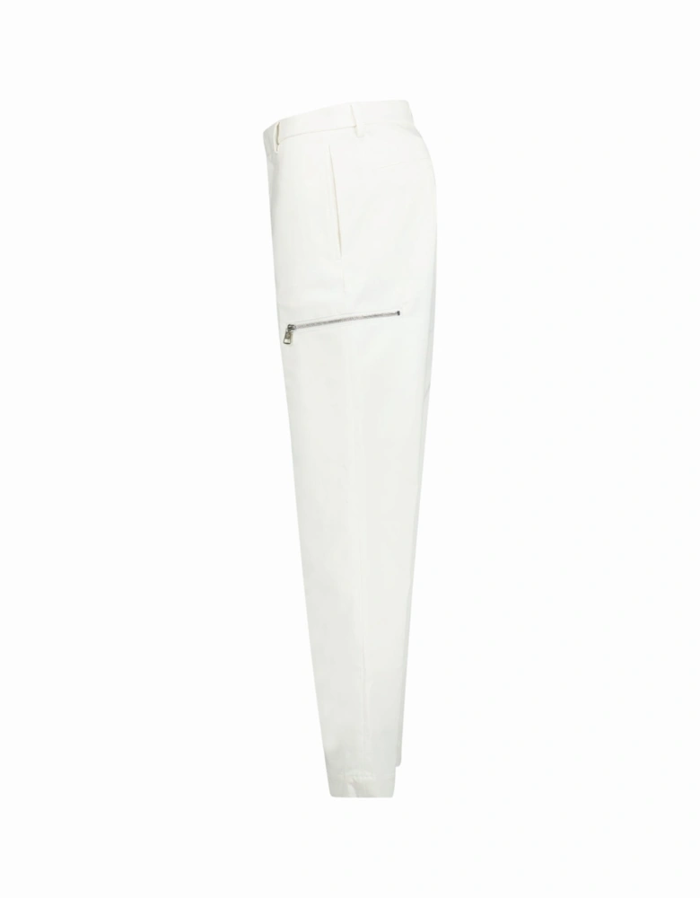 Zip Trousers White