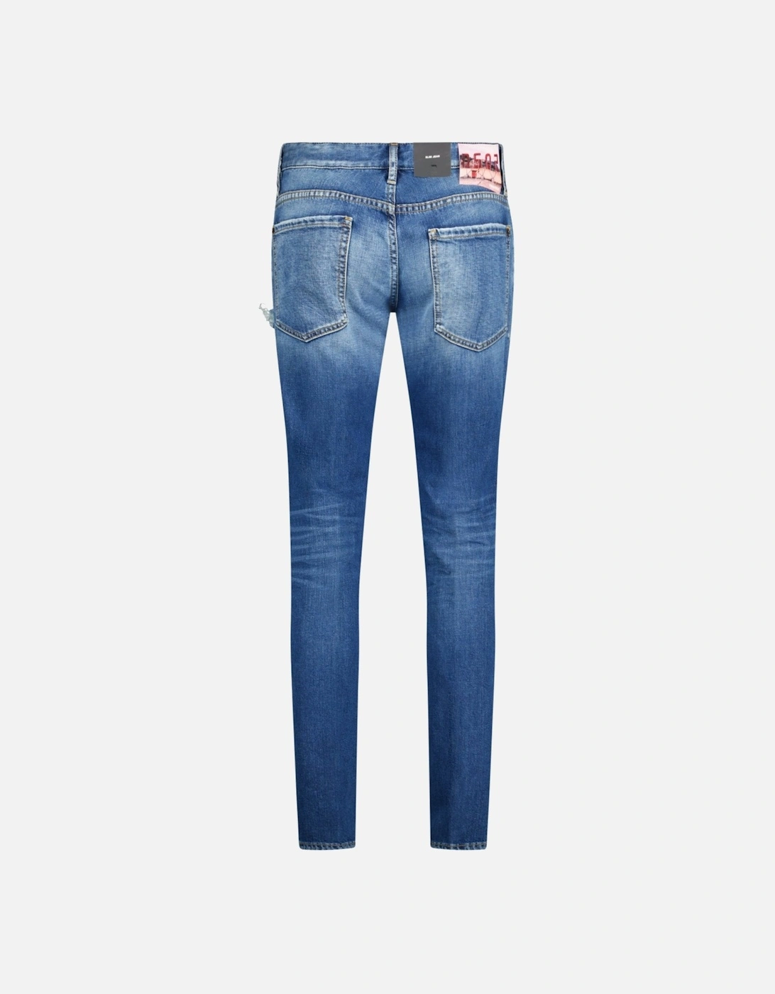 'Slim Jean' Dsq2 Patch Jeans Blue