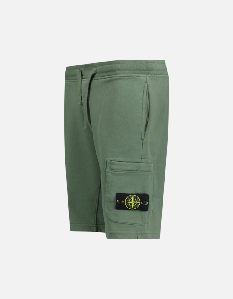 Badge Sweat Shorts Green