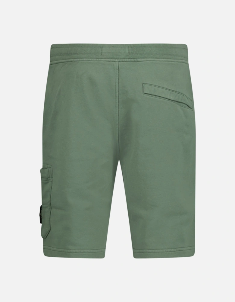 Badge Sweat Shorts Green