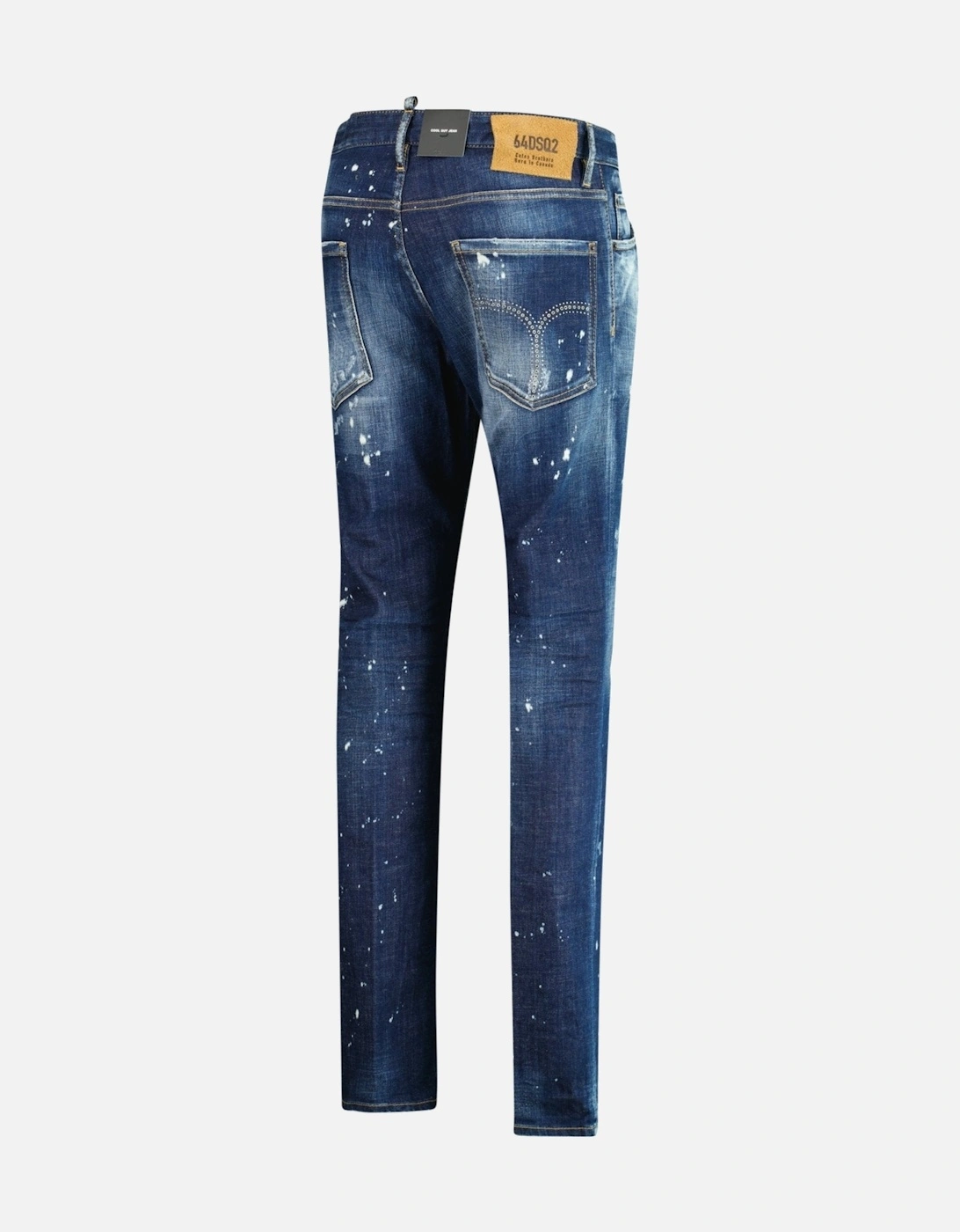 'Cool Guy Jean' Distessed White Paint Jeans Blue