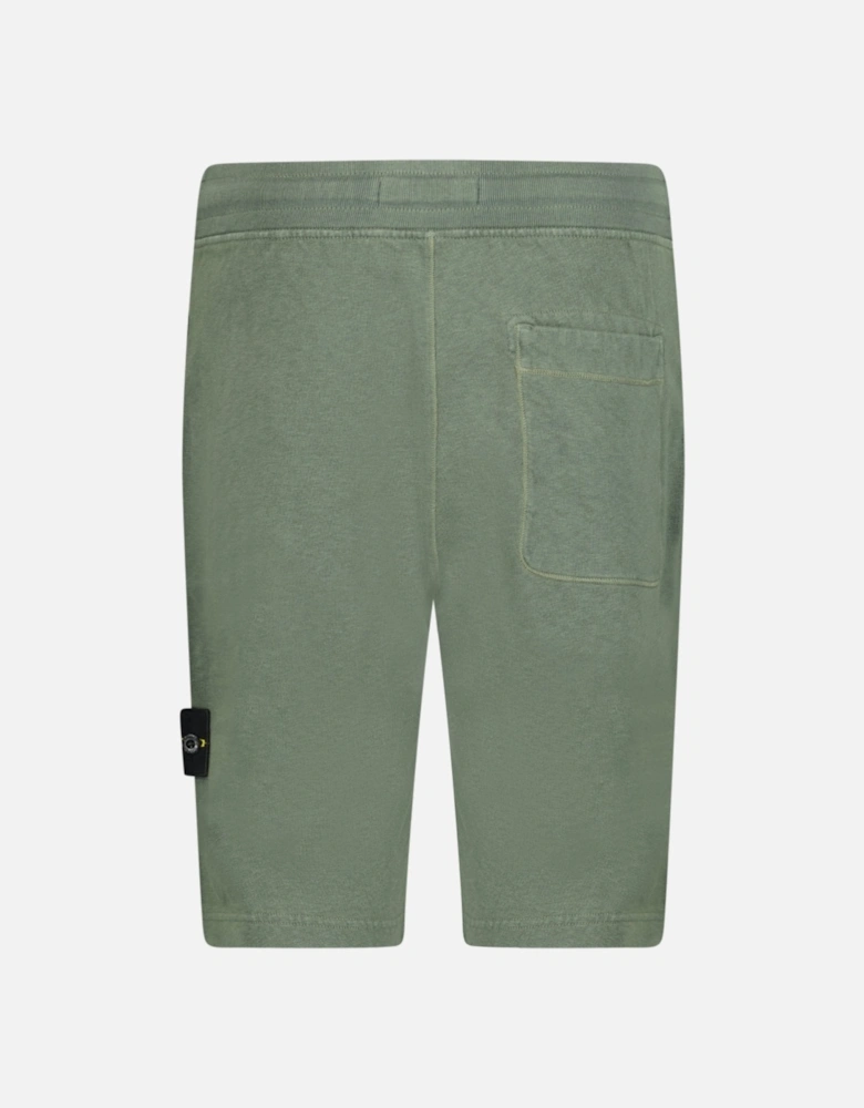 Badge Bermuda Sweat Shorts Musk Green