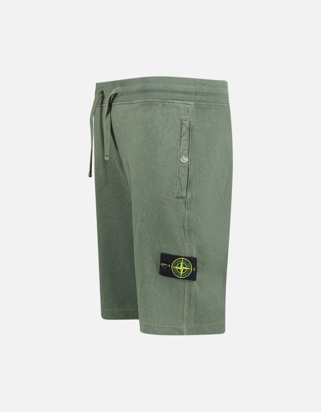 Badge Bermuda Sweat Shorts Musk Green