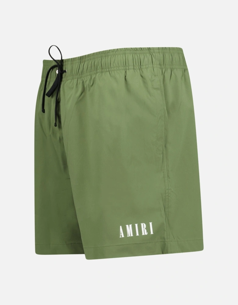 Core Logo Drawstring Swim Shorts Military Green