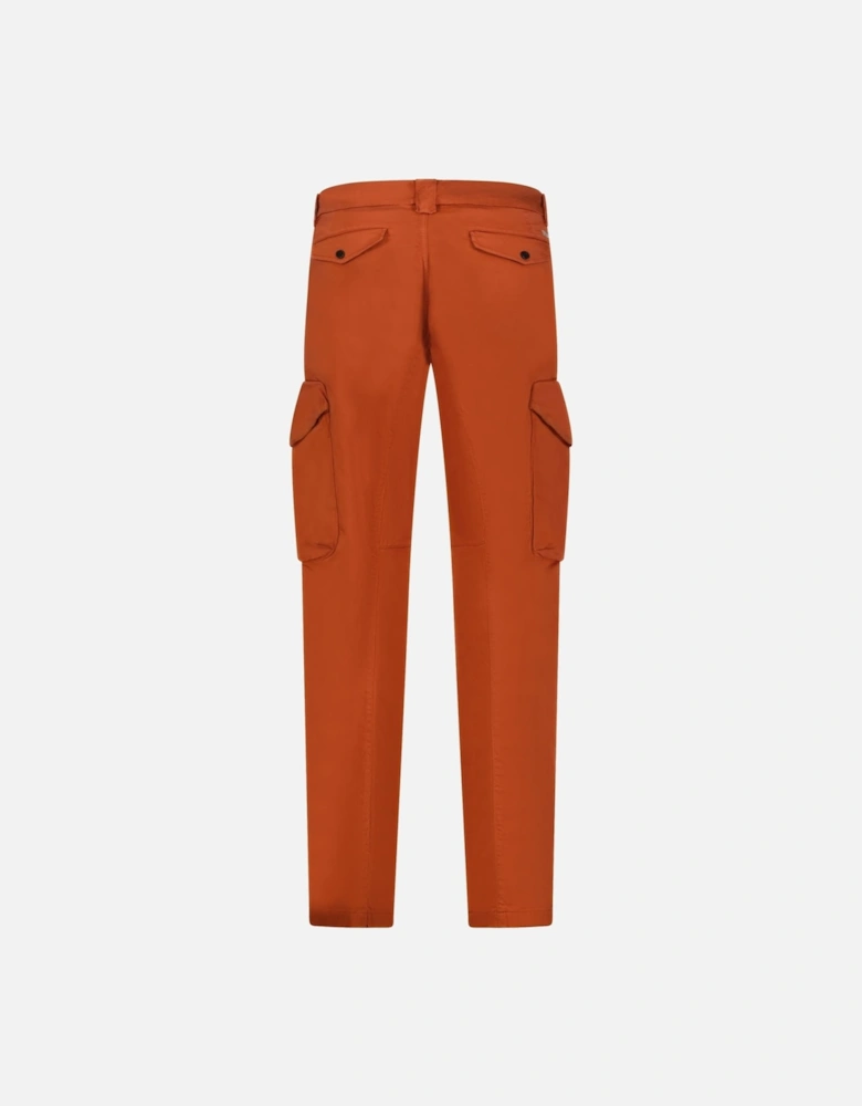 Sateen Stretch Cargo Pants Brick Red